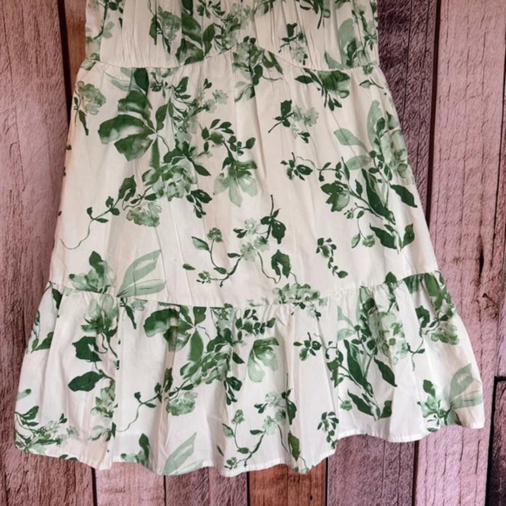 Abercrombie & Fitch Dress Floral Smocked Tiered Cottagecore Summer Medium NWT - Picture 4 of 8